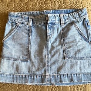 GAP Chic Denim Mini Skirt in Blue